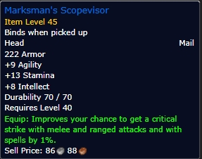 Marksman's Scopevisor wow sod phase 2